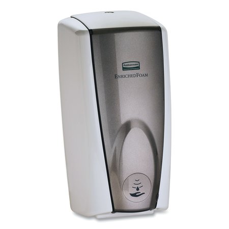RUBBERMAID COMMERCIAL AutoFoam Touch-Free Dispenser, 1,100 mL, White/Gray Pearl, PK10 FG750140